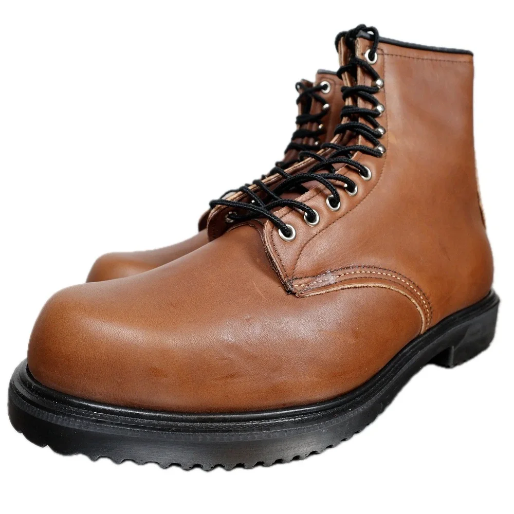 Red Wing Work Boots Mens 12 Brown Leather Insulated Lace Up Made In USA 1212
